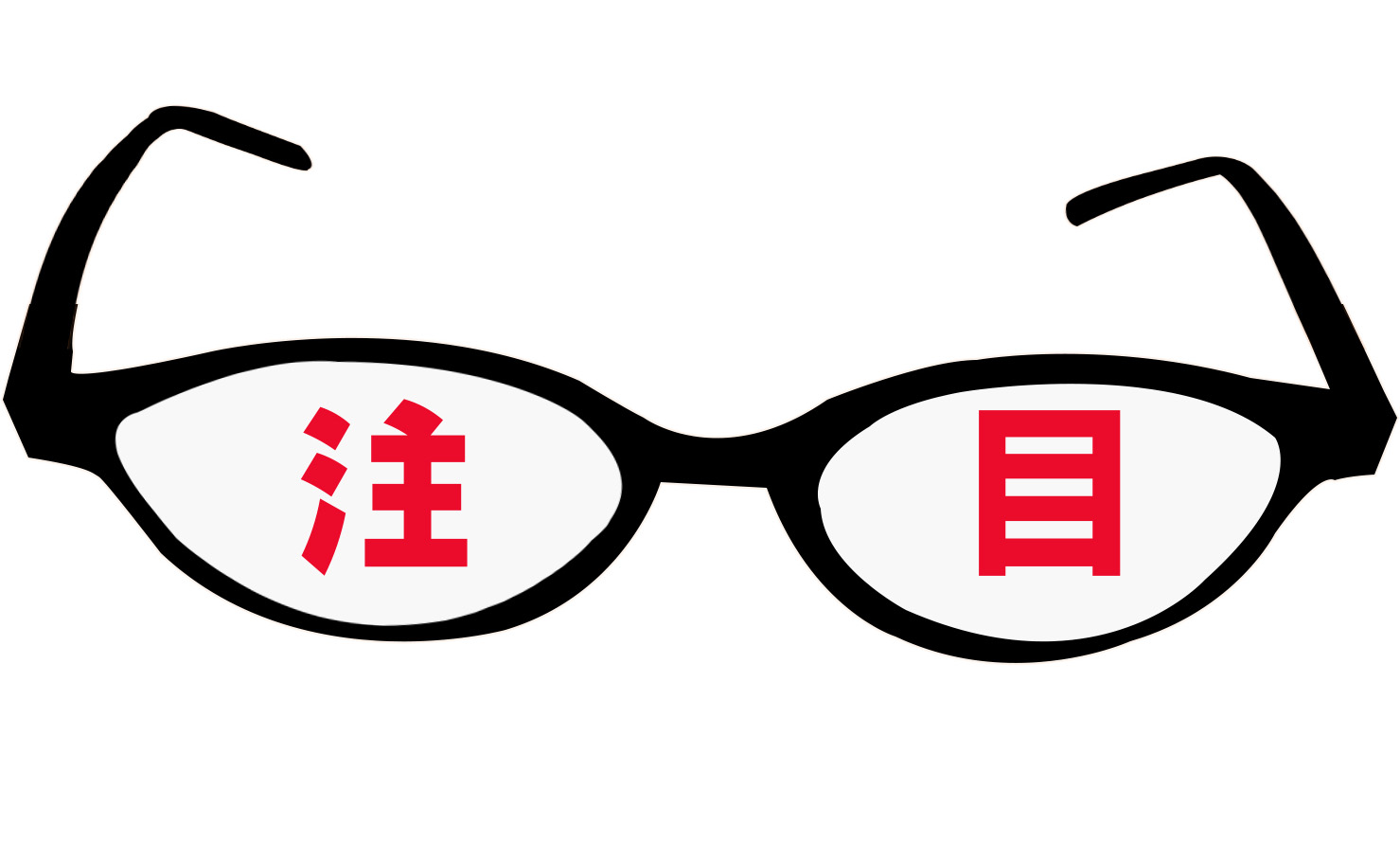 眼鏡でよく見る