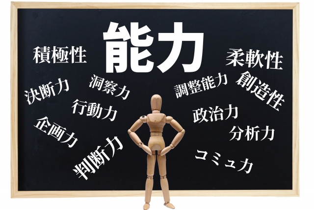 グラフィックデザイナーに向いている人の特徴を書いている絵