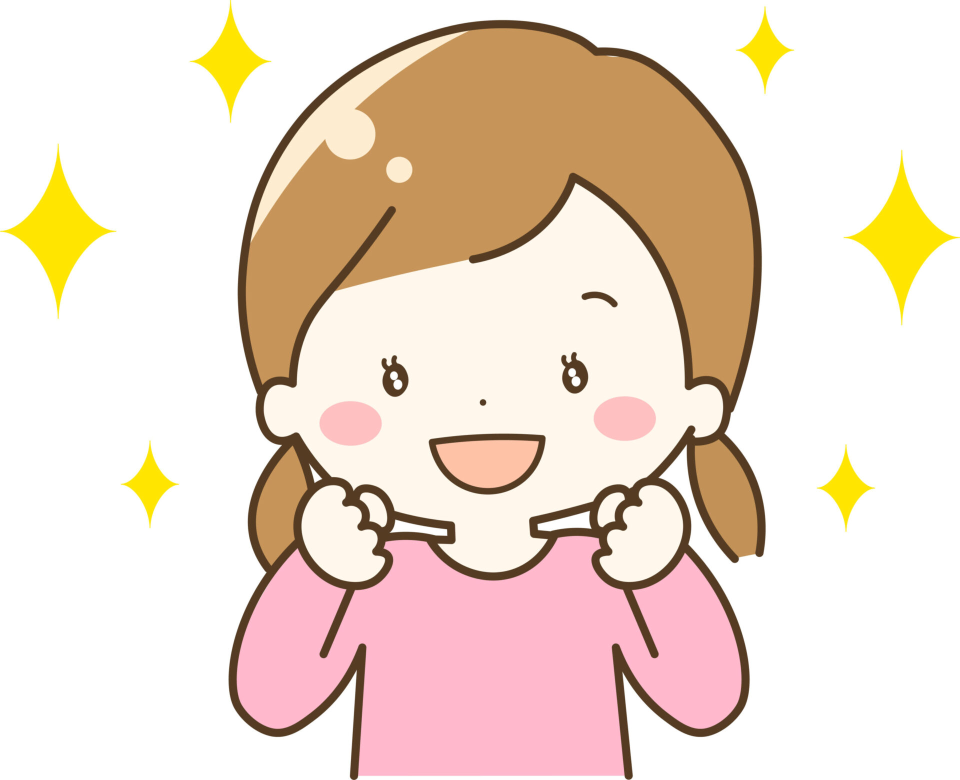 楽しそうな女性の絵