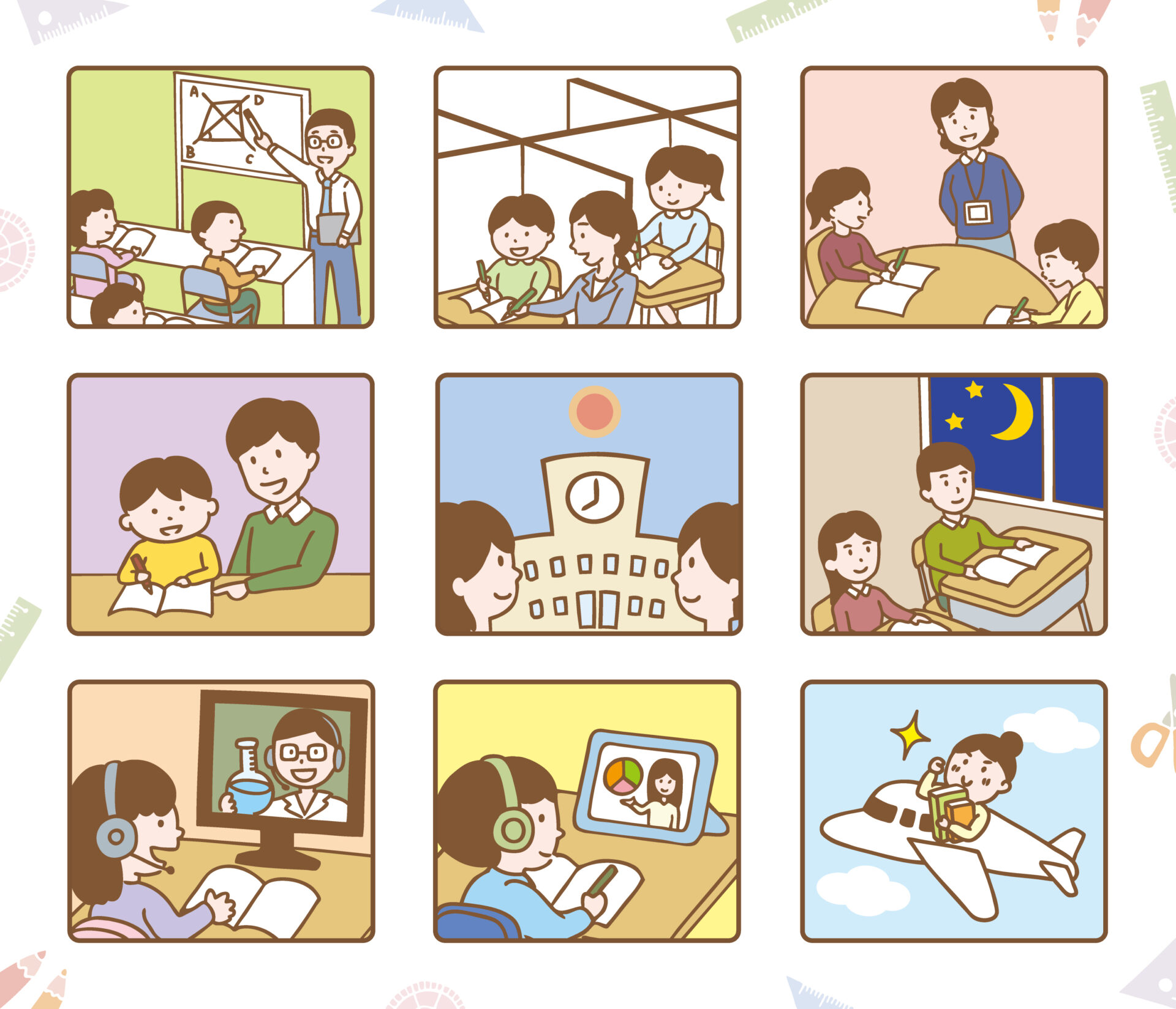 いろいろな学習の絵