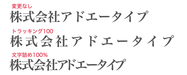 トラッキングをしているテキストの図