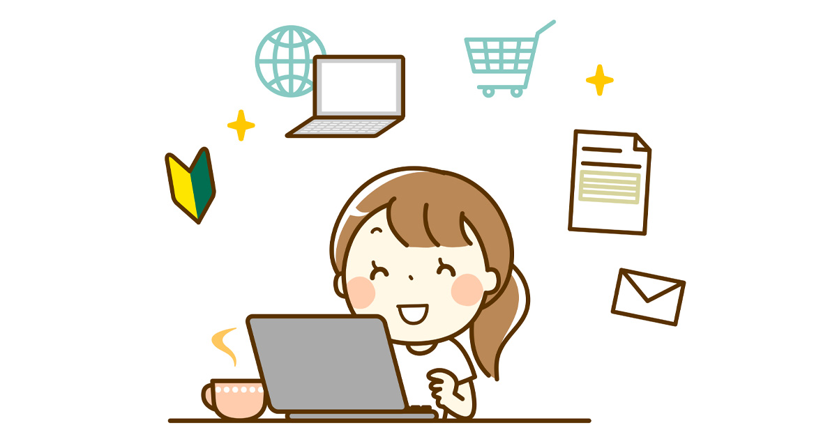 副業デザイナーの女性の絵