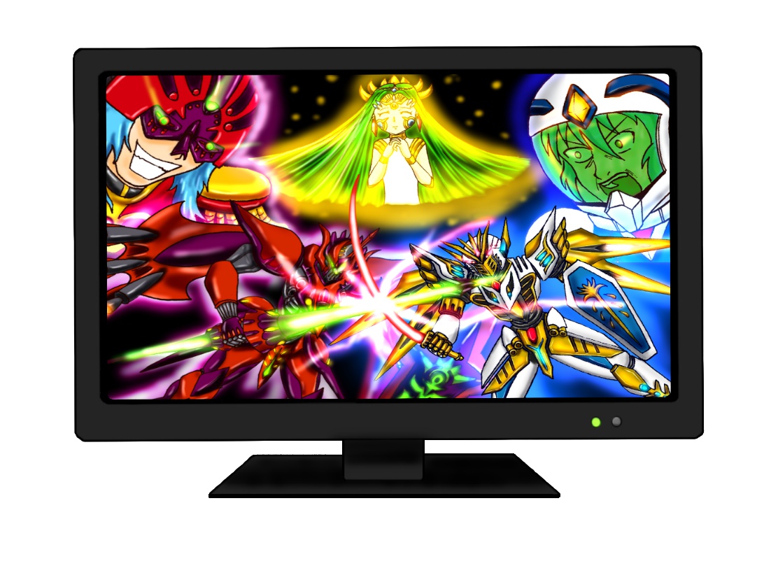 アニメが映ったテレビ